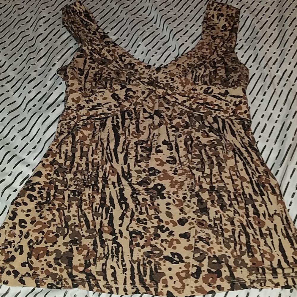 Cheetah print blouse